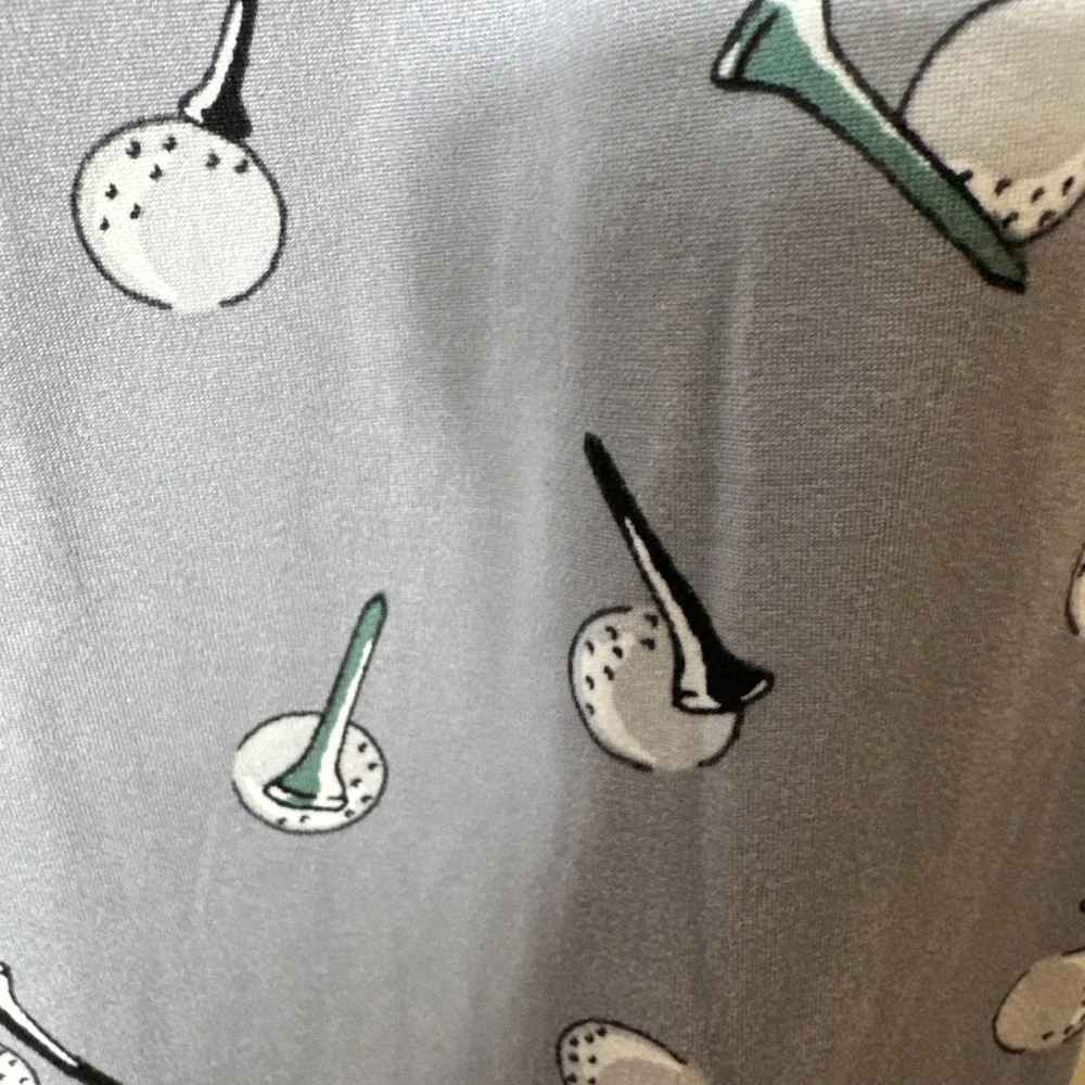 NWT PGA Tour Men's Pajama Pants Small Gray  Golf Balls‎ And Tees Sleepwear Soft